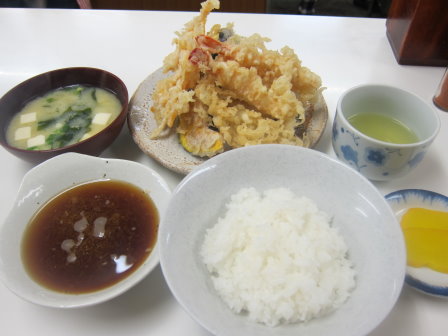 えび天付天ぷら定食