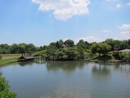後樂園一景+岡山城一角