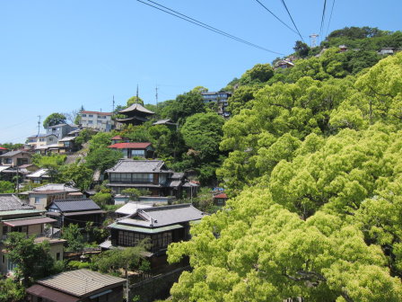 千光寺山ロープウェイ上所見