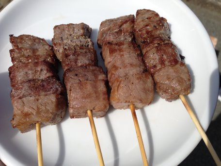 飛驒牛肉串JPY400