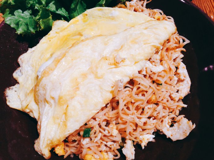 Fried MamNoodles with Shrimp